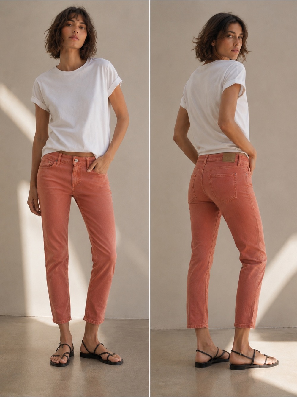 DONDUP Pantalone Dia Low Rise Slim Jeans – Coral Colored NWT Size 29